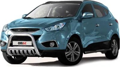 Image de Pare-Buffle Avant Pour Hyundai ix35 2010-2015 en Acier Inoxy Argent