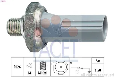 Produktbild von FACET 7.0176 Öldruckschalter Öldrucksensor passend für MERCEDES-BENZ A-Klasse (W169) B-Klasse (W245)