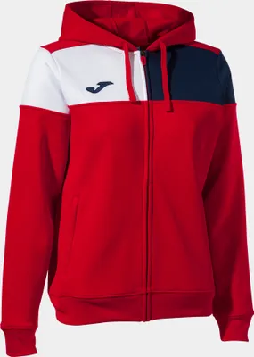 Produktbild von Joma Crew V Zip-Up Hoodie, Rot-Marineblau, L