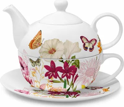 Image de PPD Illusion Tea4one Set, 3-piece, teacup, cup, teapot, pot, bone china, 450 ml, 160503003