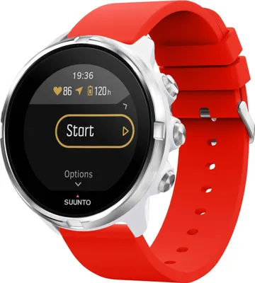 Obrázek produktu pro Suunto 9 Baro, Suunto 9, Suunto 7, Sony Smartwatch 2 Řemínek: silikonový řemínek imoshion se stříbrnou sponou bez instalační pomůcky