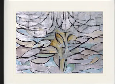 Produktbild von Piet Mondrian Gerahmtes Bild Mit Edlem Passepartout | Wand-Bilder | Im Bilderrahmen - Blühender Apfelbaum, 1912 (60 x 80 cm)