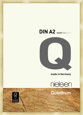 Produktbild von nielsen Holz Bilderrahmen Quadrum, 42x59,4 cm (A2), Gold