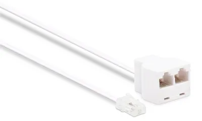 Image de Cable rj11 m/m 15m blanc