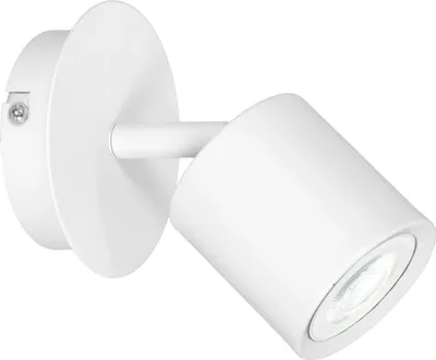 Produktbild von Wandlampe Weiß verstellbar schwenkbar GU10 Metall Wandleuchte Spot Leselampe