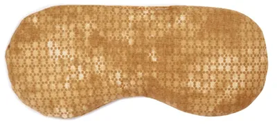 Produktbild von Augenkissen, als Kühlmaske & Kühlkissen für die Augen. Die natürliche Alternative zur Gel-Augenmaske mit Leinsamen - Farbe: batik-gold