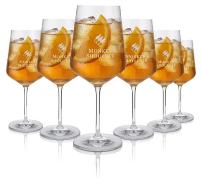 Produktbild von 6x Monkey Shoulder Glas 0,54l Weinglas Whiskyglas Longdrink Aperitif Gläser