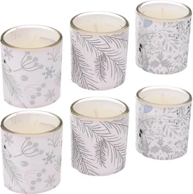 Produktbild von Duftkerzen mit Weihnachtsmotiv, Ø 4,5 cm, 6er-Set