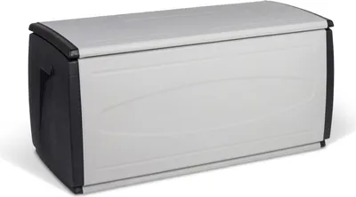 Produktbild von Kreher XXL Kissenbox 308 Liter Volumen aus Kunststoff in Schwarz/Grau
