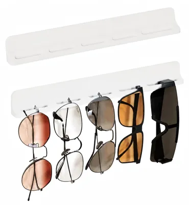 Brillenhalter aus Silikon, 2er Set, für Wandmontage, 12 Brillen