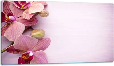 Produktbild von Glasschneidebrett Herdabdeckplatte Glaskeramikkochfeld Universal 52x30 cm, Blumen