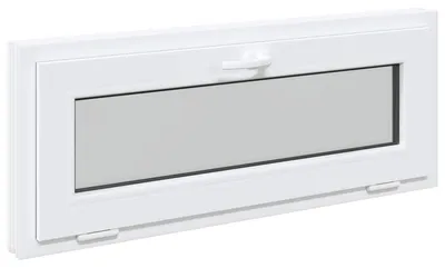 Zdjęcie produktu dla Okno piwniczne RISOR 110 x 40 cm PVC i szkło Biały