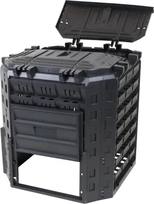 Produktbild von NATURE Thermo-Kompostsilo - PP, 350 l, schwarz, faltbar - H 81,6 x 73,5 x 73,3 cm