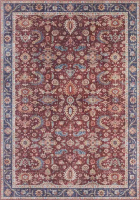 Produktbild von Hanse Home Asmar Kurzflor Teppich Vivana Bordeaux Rot
