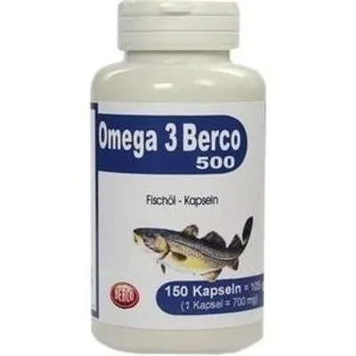 Produktbild von OMEGA-3 BERCO 500 Kapseln, 150 St.