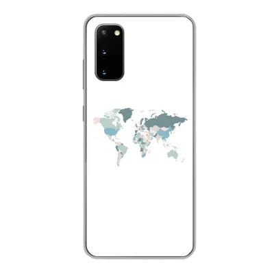 Produktbild von MuchoWow® Handyhülle Schutzhülle Hülle für Samsung Galaxy S20 Weltkarte - Pastell - Länder Silikon Softcase Handy Hülle - Bild