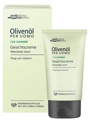 Immagine prodotto di Crema viso all'olio d'oliva per uomo, 50 ml Crema