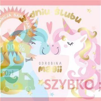 Image de Karnet 155x155 Ślub - Jednorożce - Henry