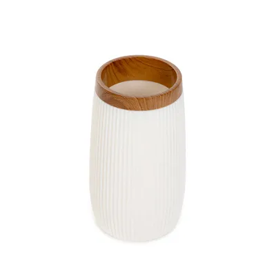 Obrázok produktu pre HOMLA DIALL kúpeľňový hrnček biely 6,5x6,5x12 cm