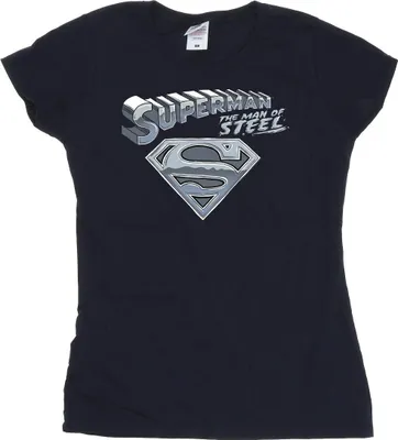 Produktbild von DC Comics - "The Man Of Steel" T-Shirt für Damen BI39549 (L) (Marineblau)