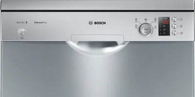 Obrázek produktu pro Bosch SMS25AI05E, Stojací, Plná velikost (60 cm), Nerezová ocel, Nerezová ocel, Knoflíky, Otočné, 1,75 m