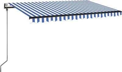 Obrázek produktu pro automatická zatahovací markýza vidaXL 400x350 cm modrá a bílá