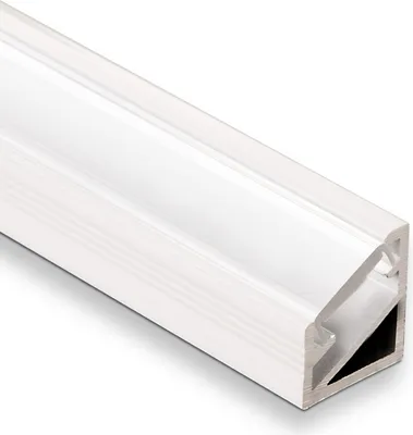 Produktbild von SOTECH LED Profil-66 Eckprofil weiß 2000 x 14,5 x 16,5 mm – opale Abdeckung, Aluminium
