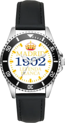 Produktbild von KIESENBERG Herrenuhr Armbanduhr Madrid Geschenk Fan Artikel Zubehör Fanartikel Analog Quartz Uhr L-6257