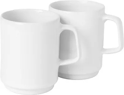 Zdjęcie produktu dla Eleganckie porcelanowe filiżanki o pojemności 300 ml do kawy i herbaty, zestaw 12 sztuk