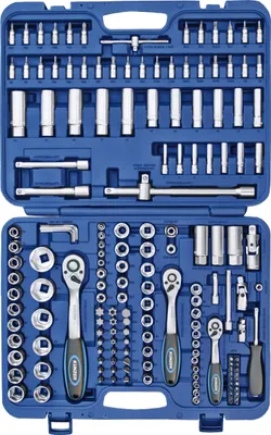 Produktbild von Kunzer Steckschlüsselsatz 1/4" - 3/8" - 1/2", 172-tlg. 7SS172