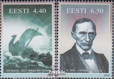 Produktbild von Briefmarken Estland 2003 Mi 476-477 (kompl.Ausg.) postfrisch Kreutzwald