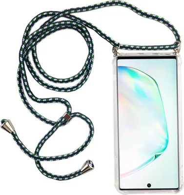 Produktbild von Handykette für Samsung Galaxy Note 10 - Smartphone Necklace Hülle mit Band - Schnur mit Case zum umhängen in Grün