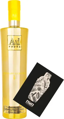 Produktbild von Au Vodka Pineapple Crush 0,7L (35,2% Vol) aromatisierte Wodka Spirituose Ananas- [Enthält Sulfite]
