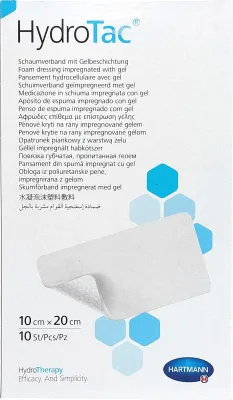 Productafbeelding van Hydrotac schuimverband, 10x20 cm, steriel, 10 stuks