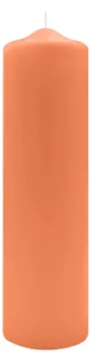 Produktbild von Spitzkopf Stumpen Kerzen Lachs 30 x Ø 8 cm, 6 Stück