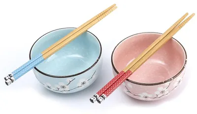 Produktbild von Lachineuse – Set aus 2 japanischen Reisschalen – Kirschblüten Ø 11 cm