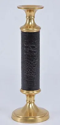 Immagine prodotto di Casa Padrino candeliere in ottone oro/nero Ø 12 x H. 36 cm - Accessori per alberghi e ristoranti