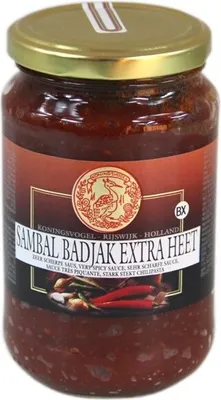 Produktbild von KONINGSVOGEL Sambal Badjak Extra Heet 200g | Sehr scharfe Sauce