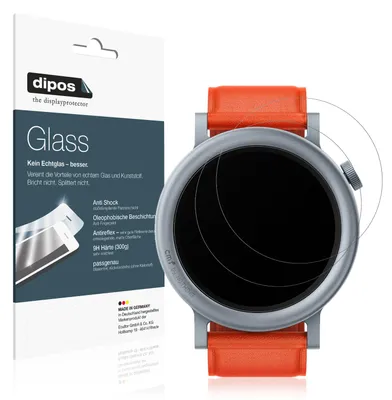 Produktbild von 2x Schutzfolie für CMF Nothing Watch Pro 2 matt - Anti-Shock 9H Folie dipos Glass Kunststoffglas