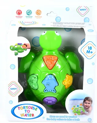 Produktbild von Badespielzeug Schildkröte mit Förmchen - Wasserspielzeug für Badewanne & Kinder