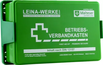 Produktbild von Leina Betriebsverbandkasten, mit Inhalt DIN 13157