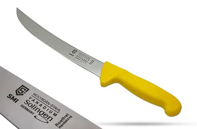 Schlachtermesser 25 cm gebogen, Solingen, Fleischmesser professionell