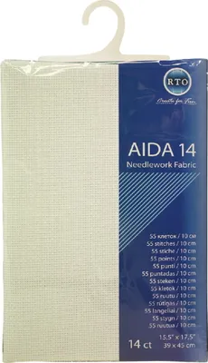 Zdjęcie produktu dla RTO Aida blank, 14ct, biały, 39x45cm