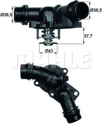 Zdjęcie produktu dla Termostat Bmw 97C M52/44 E46