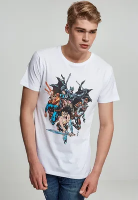 Produktbild von Justice League T-Shirt Crew White S