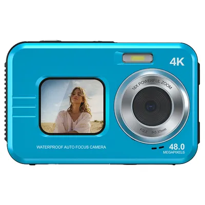Produktbild von Kamera, Wasserdichte Kamera, Outdoor, Sport, Dual Screen Fotografie,Blau