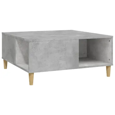 Obrázek produktu pro vidaXL Konferenční stolek Concrete Grey 80x80x36,5 cm Dřevěný materiál