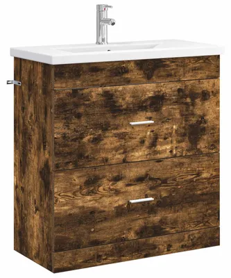Obrázok produktu pre Sada kúpeľňového nábytku, farba: dymový dub, rozmer: 81 x 40 x 84,5 cm