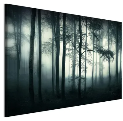 Produktbild von LUMASOUL Wandbilder Wohnzimmer Leinwandbild Wald 19 120x80 cm1-teiliges Bild für Schlafzimmer Flur Büro und Küche modernes Foto-Motiv