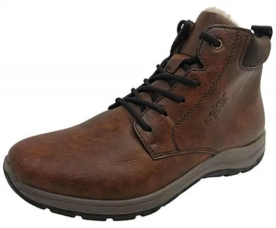 Imagen del producto de Zapatos de hombre Rieker, botas, forro cálido, color marrón, para uso casual